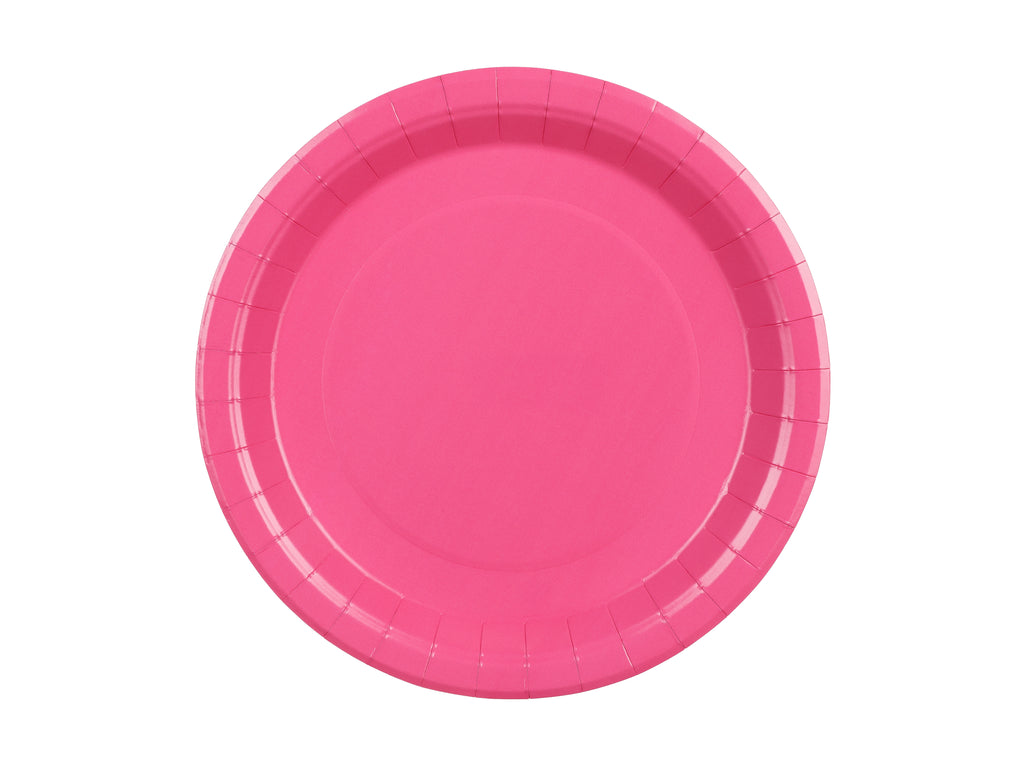 Piatti di Carta Rosa Scuro 23 cm (x 6)
