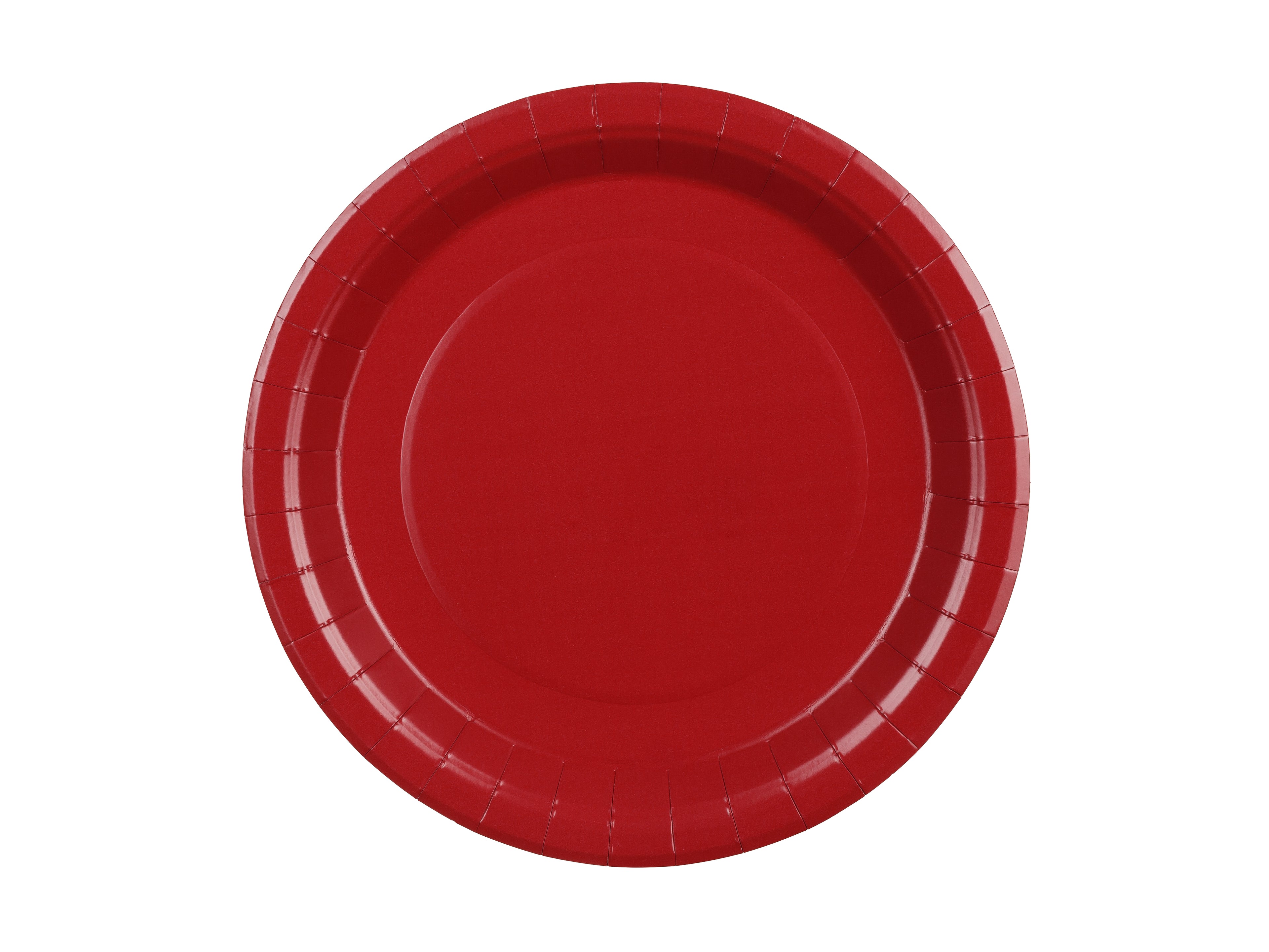 Piatti di Carta Rosso Scuro 23 cm (x 6)