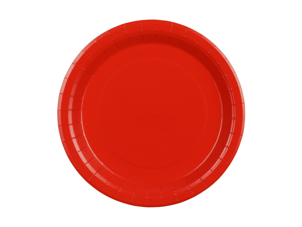 Piatti di Carta Rossi 23 cm (x 6)