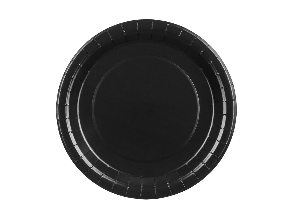 Piatti di Carta Neri 23 cm (x 6)