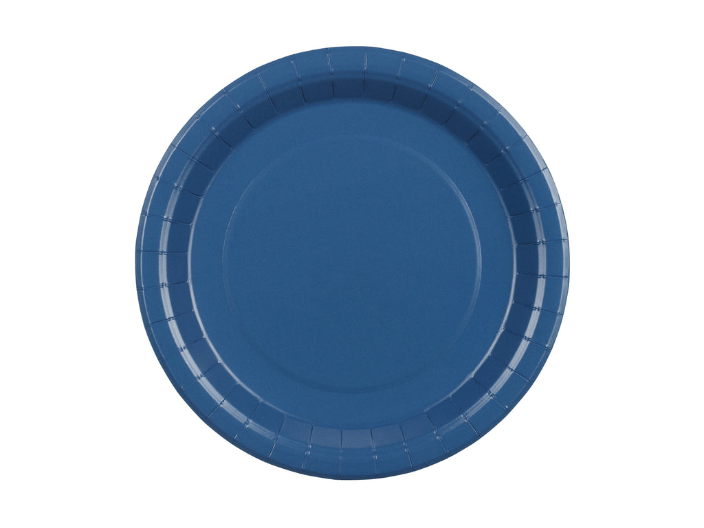 Piatti di Carta Blu Scuro 23 cm (x 6)