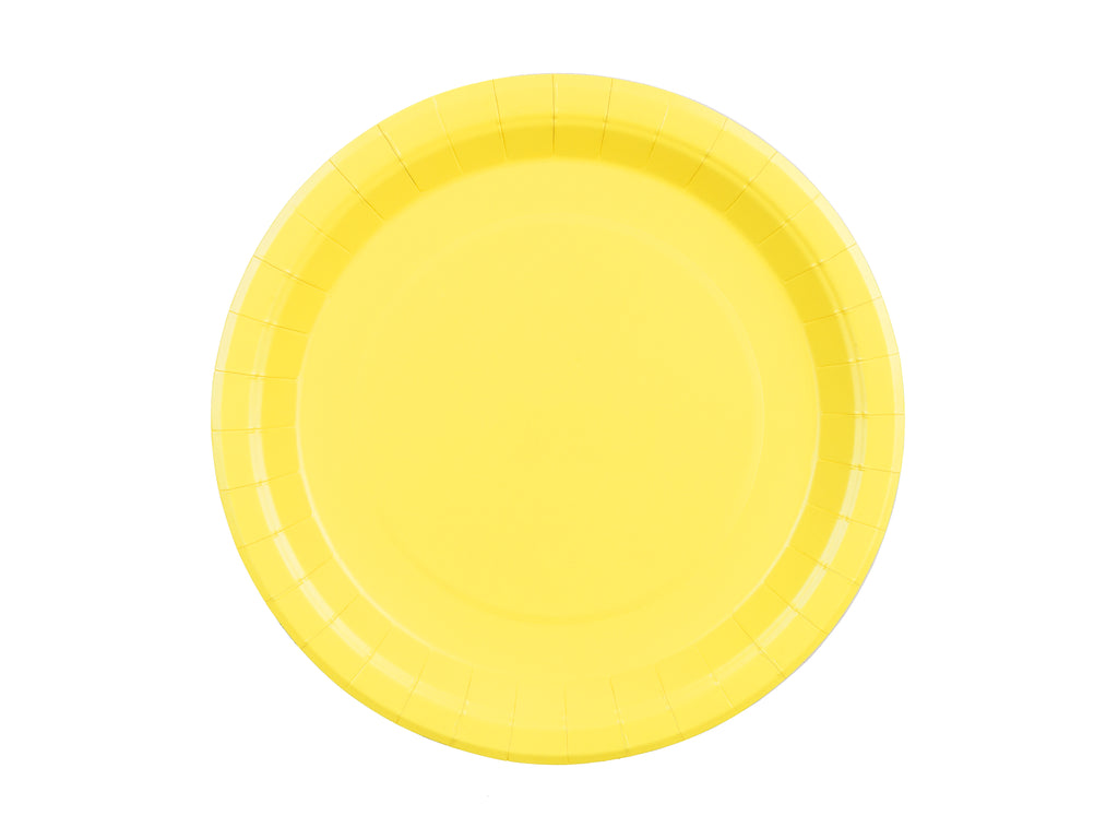 Piatti di Carta Gialli 23 cm (x 6)
