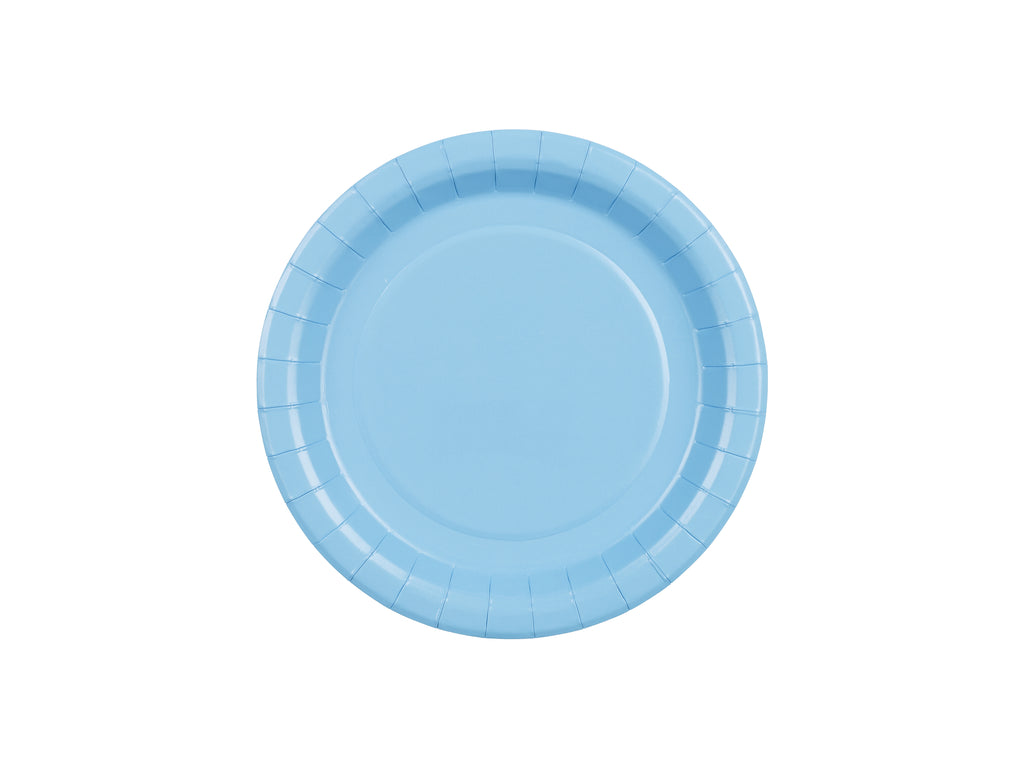 Piatti di Carta Azzurri 18 cm (x 6)