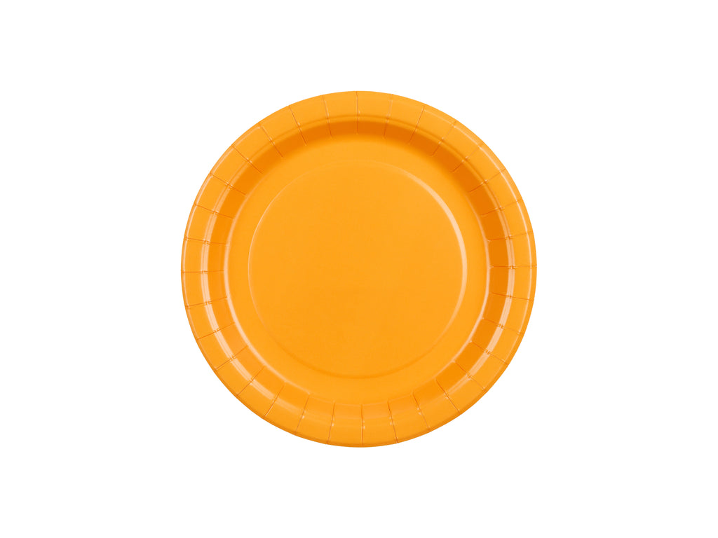 Piatti di Carta Arancione Chiaro 18 cm (x 6)