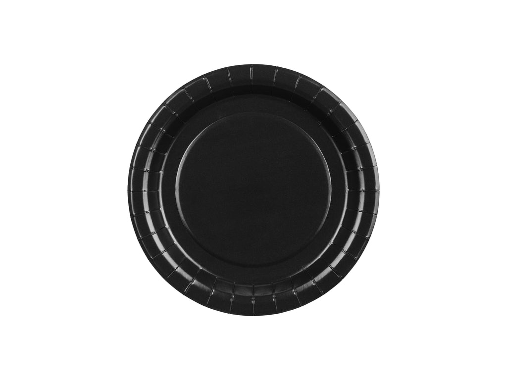 Piatti di Carta Neri 18 cm (x 6)