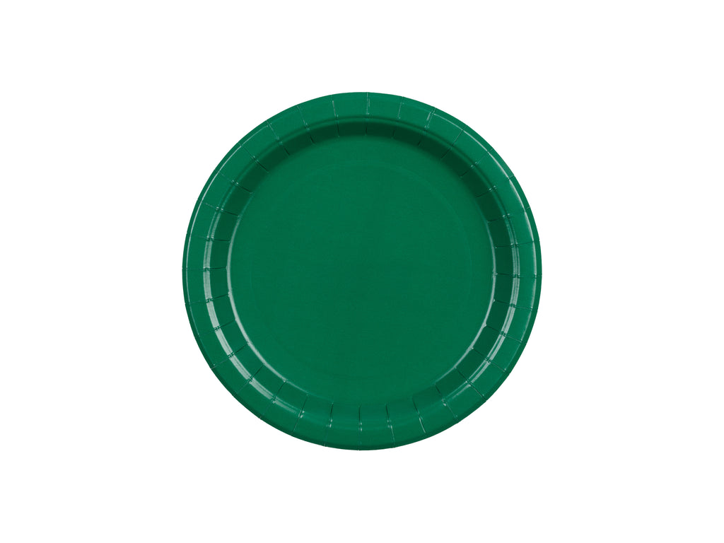 Piatti di Carta Verde Scuro 18 cm (x 6)