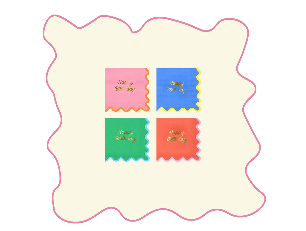 Tovaglioli Piccoli Color Pop Happy Birthday