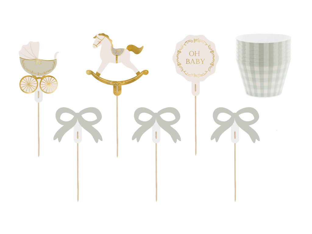 Set Cupcake Oh Baby (x 6)