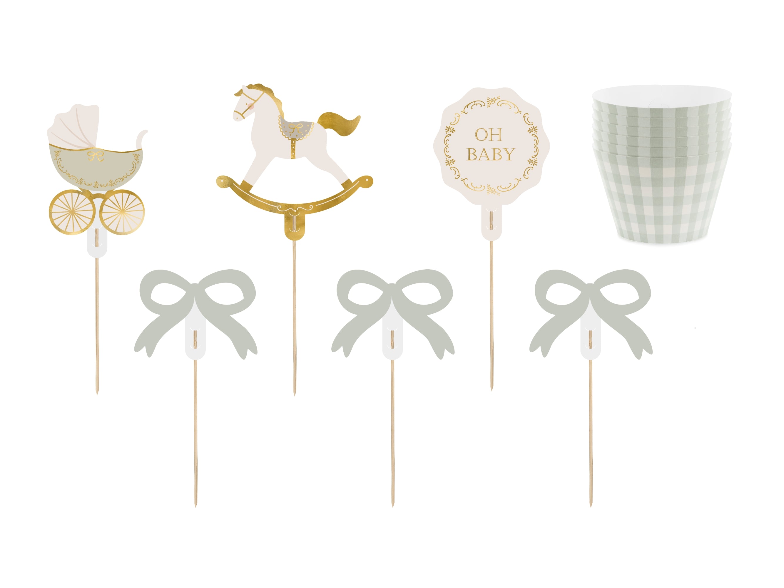 Set Cupcake Oh Baby (x 6)