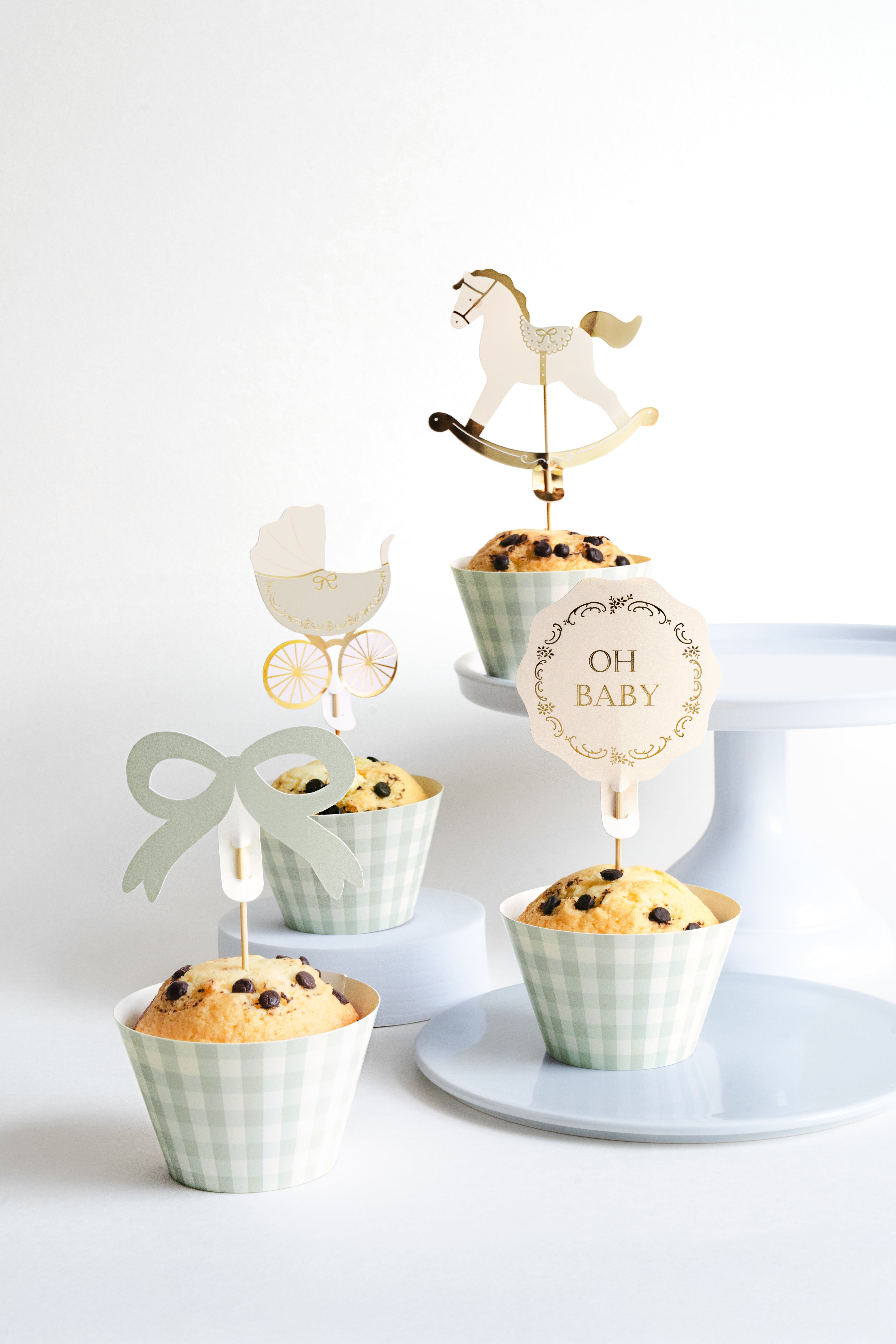 Set Cupcake Oh Baby (x 6)