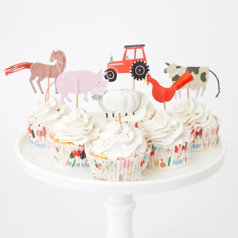 Kit per cupcake a tema fattoria (x24)