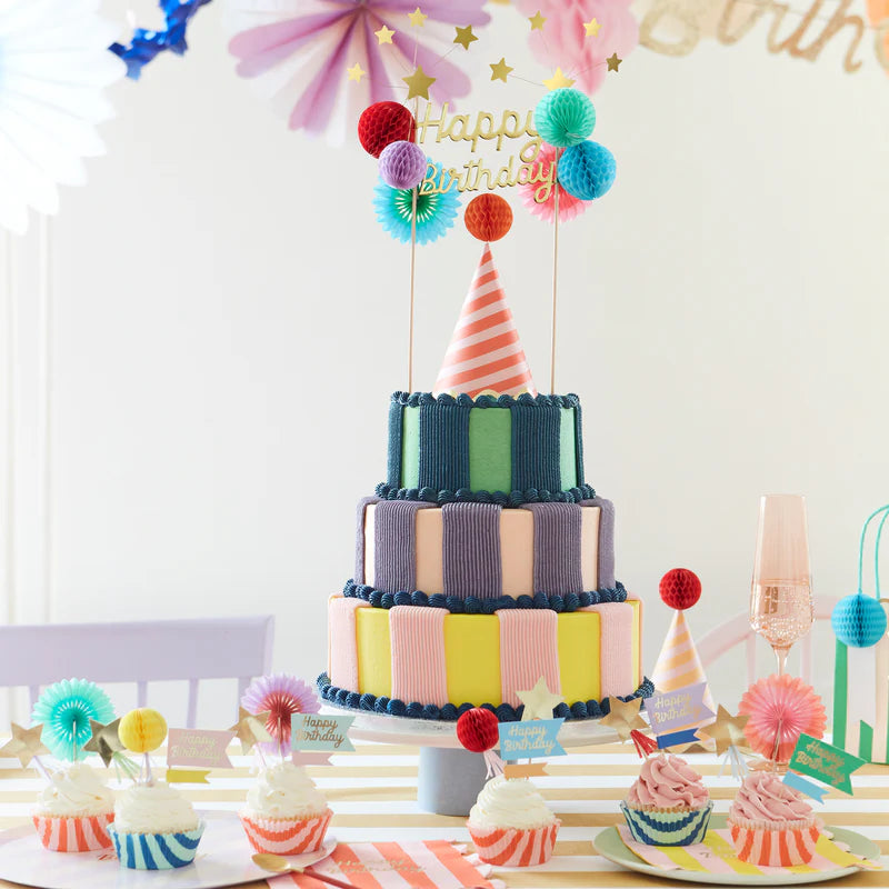 Kit Cupcake Stripe Party Meri Meri (24 pz)
