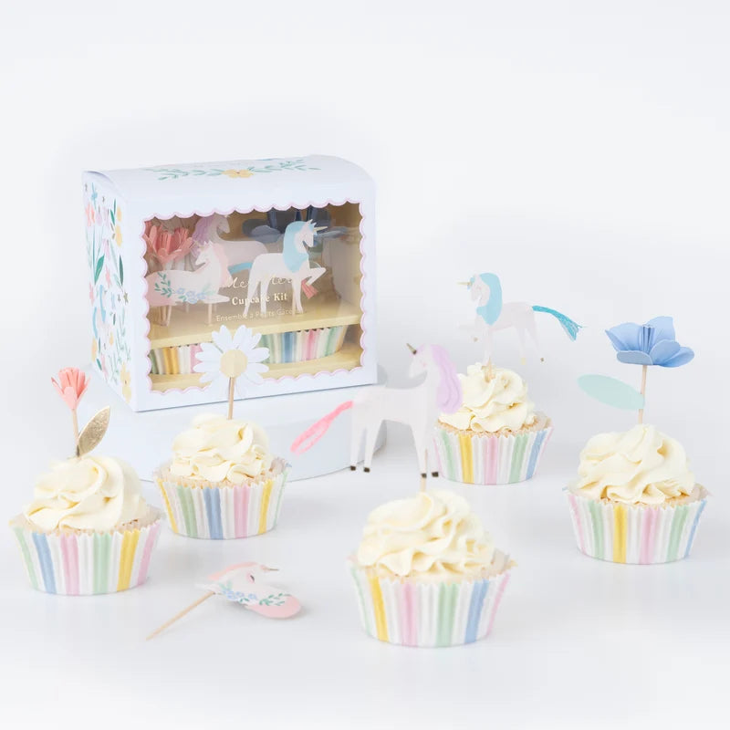 Kit Cupcake Unicorno Meadow Meri Meri (24 pz)