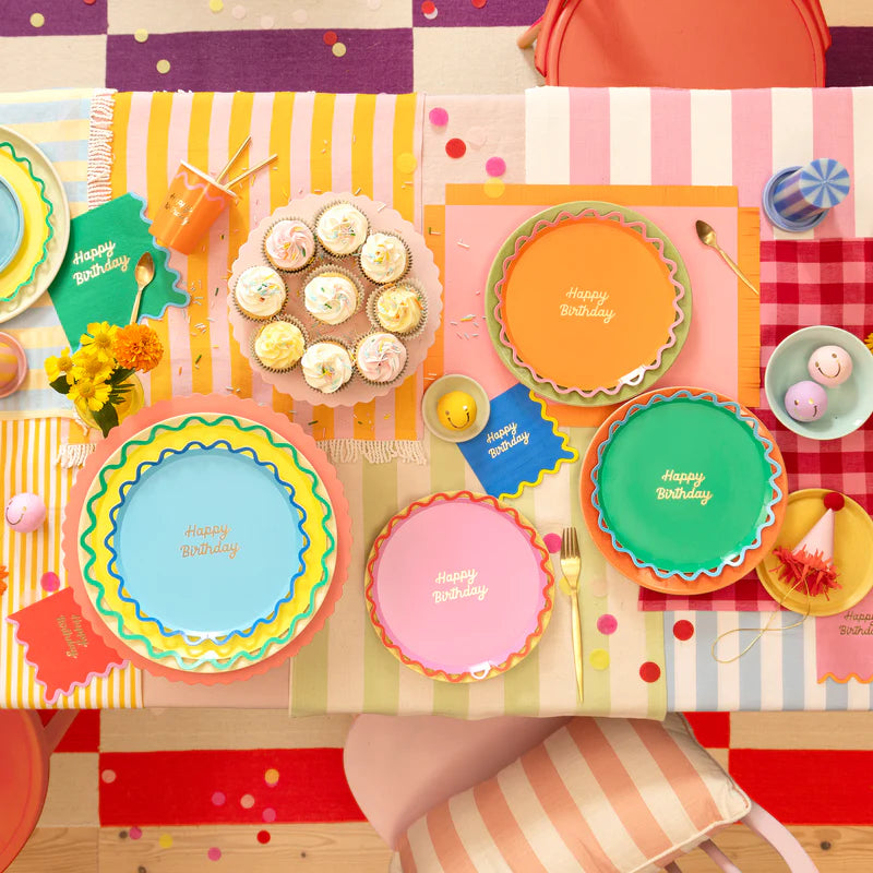 Piatti Portata Color Pop Happy Birthday