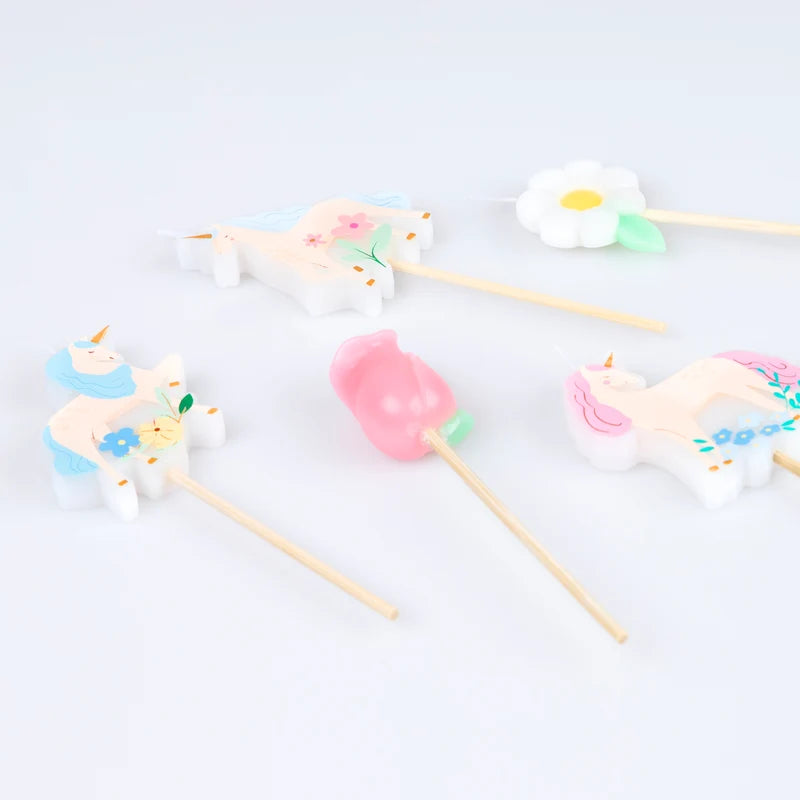 Candeline Unicorni Meri Meri (5 pz)